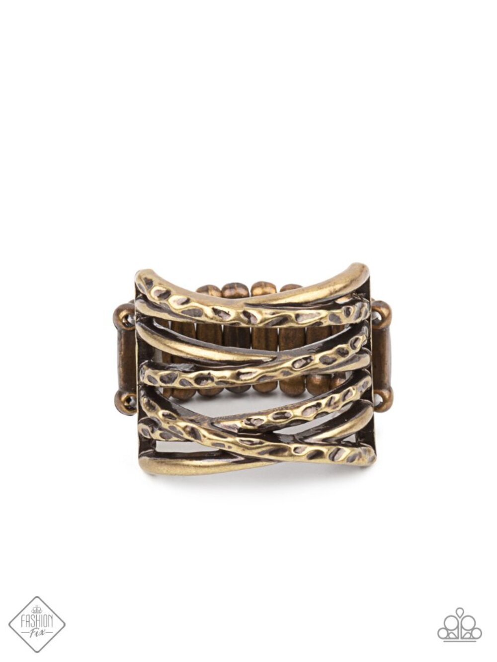Paparazzi Textured Brass Ring (R019)